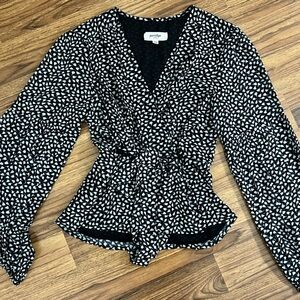 Anthropologie Porridge Wrap Around Blouse Size Large, Like New, Worn Once